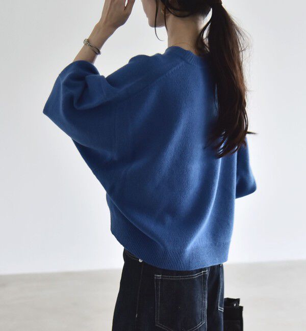 quaranciel「《一部追加予約》〈手洗い可能〉AQUA カシミヤ ミックス ドルマン ニット」|ニット・セーター|