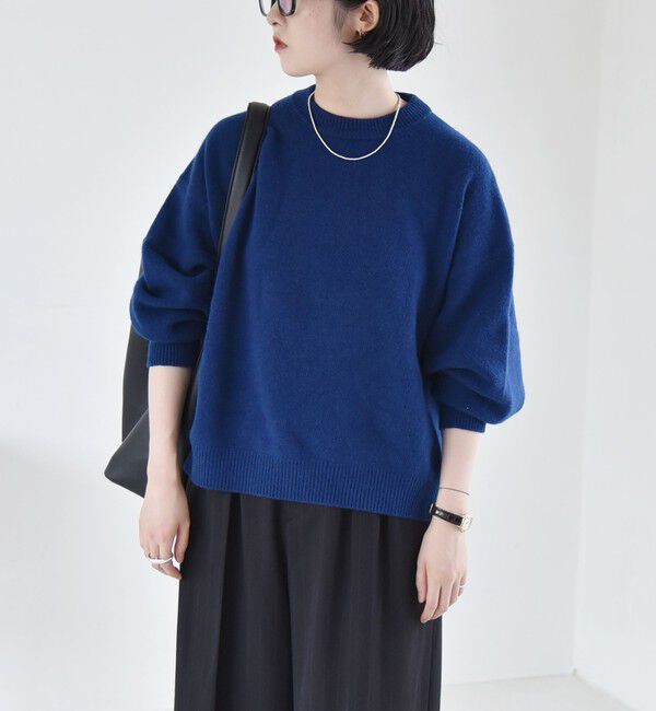 quaranciel「《一部追加予約》〈手洗い可能〉AQUA カシミヤ ミックス ドルマン ニット」|ニット・セーター|