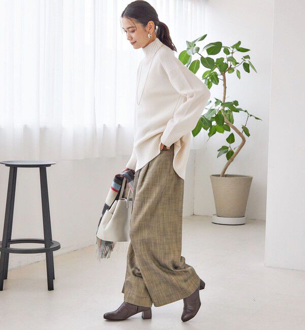 SHIPS for women「〈手洗い可能〉ウール カシミヤ ハイネック プルオーバー」|ニット・セーター|