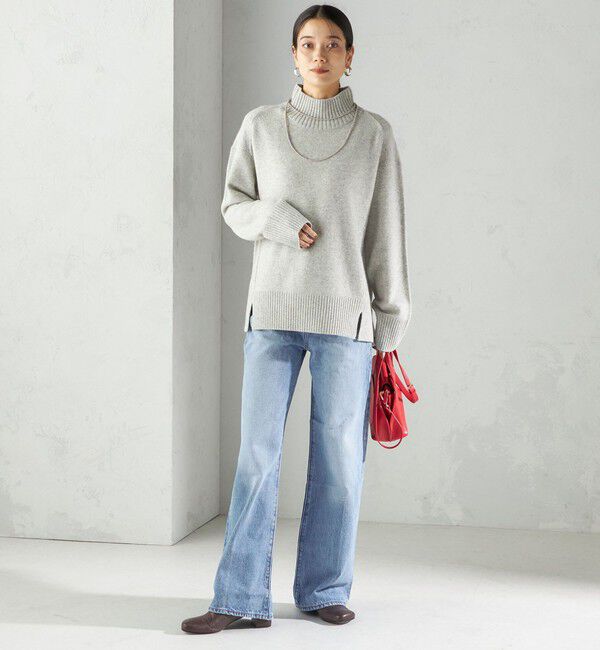 SHIPS for women「〈手洗い可能〉ウール カシミヤ ハイネック プルオーバー」|ニット・セーター|