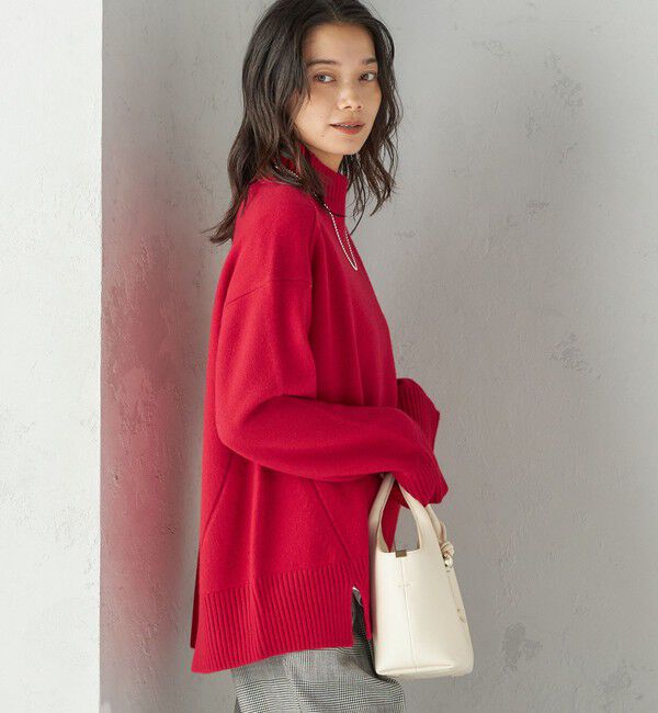 SHIPS for women「〈手洗い可能〉ウール カシミヤ ハイネック プルオーバー」|ニット・セーター|