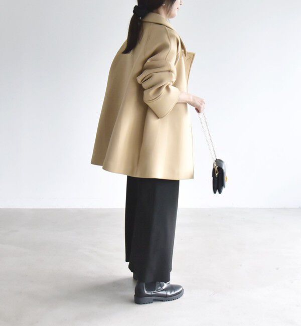 quaranciel「〈手洗い可能〉ダンボール ステンカラー ジャケット コート」|ステンカラーコート|