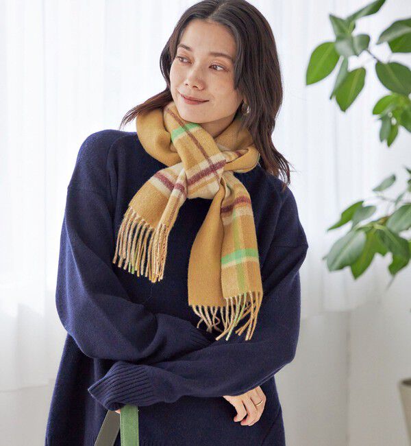 SHIPS for women「カシミヤ リバーシブル マフラー」|マフラー|
