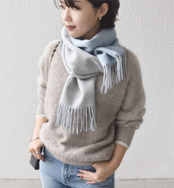 SHIPS for women「カシミヤ リバーシブル マフラー」|マフラー|