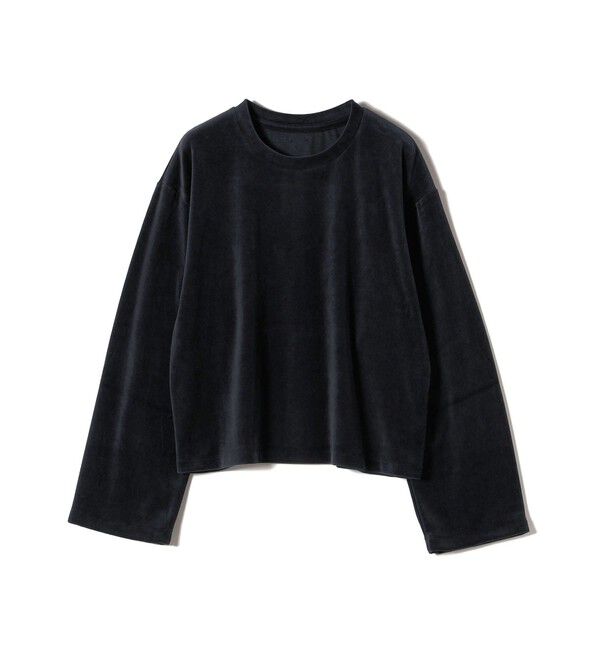 SHIPS for women「〈手洗い可能〉コットン ポリエステル ベロア ワイド スリーブ」|Tシャツ・カットソー|