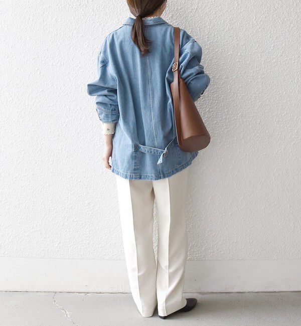 SHIPS any「〈洗濯機可能〉ルーズ デニム カバーオール ジャケット［SHIPS any DENIM］」|デニムジャケット|