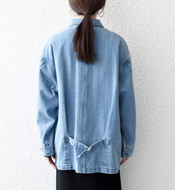 SHIPS any「〈洗濯機可能〉ルーズ デニム カバーオール ジャケット［SHIPS any DENIM］」|デニムジャケット|