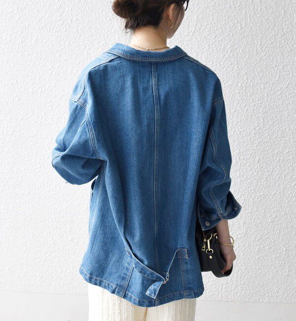 SHIPS any「〈洗濯機可能〉ルーズ デニム カバーオール ジャケット［SHIPS any DENIM］」|デニムジャケット|