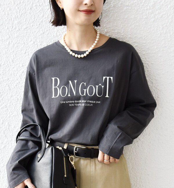 SHIPS for women「ロング スリーブ プリント TEE」|Tシャツ・カットソー|