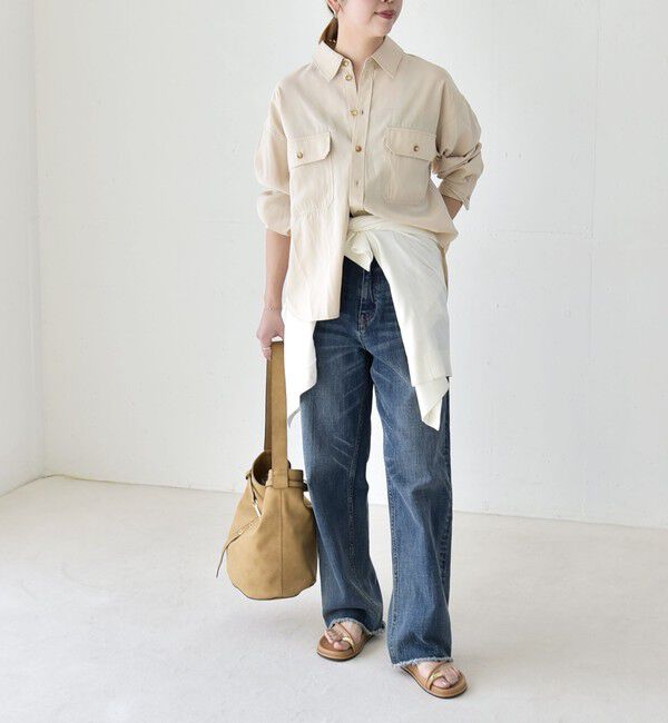 quaranciel「quaranciel:〈洗濯機可能〉フィブリル レギュラーカラー シャツ」|シャツ・ブラウス|