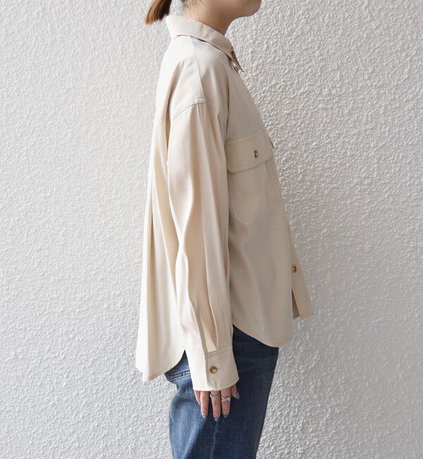 quaranciel「quaranciel:〈洗濯機可能〉フィブリル レギュラーカラー シャツ」|シャツ・ブラウス|