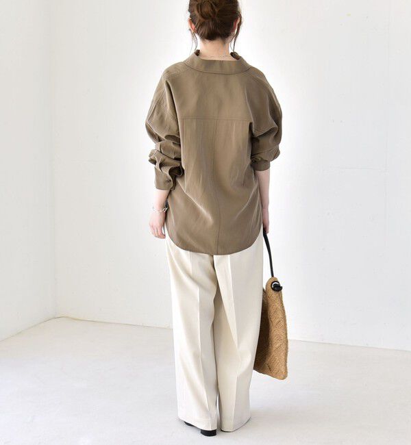 quaranciel「quaranciel:〈洗濯機可能〉フィブリル レギュラーカラー シャツ」|シャツ・ブラウス|