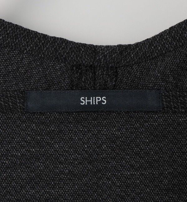 SHIPS「SHIPS: 〈セットアップ対応〉ジャカード ノーカラー カーディガン」|カーディガン|