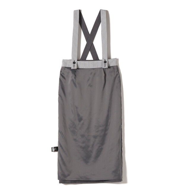 SHIPS for women「SHIPS Primary Navy Label:トロピカル サスペンダースカート」|スカート|