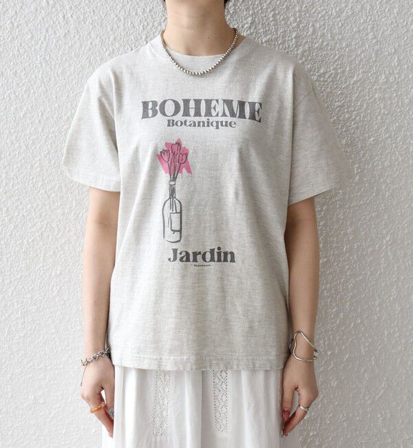 SHIPS any「TRICOMER:〈洗濯機可能〉フレンチ ロゴ プリント TEE」|Tシャツ・カットソー|