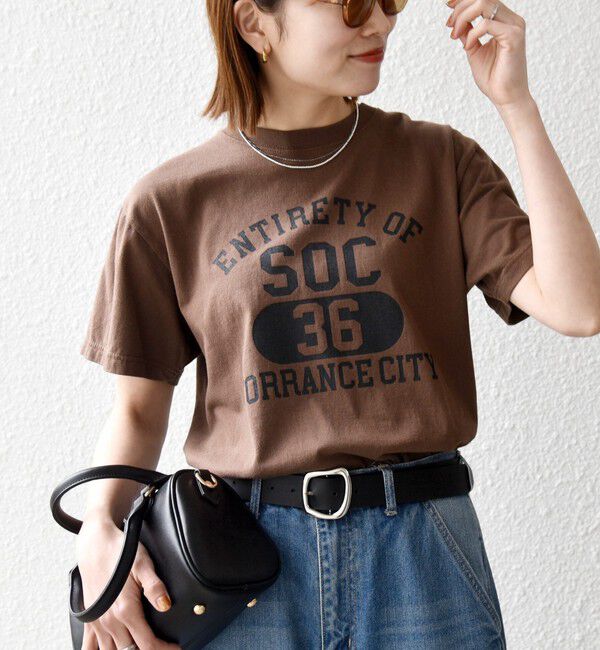 SHIPS any「GULFCOAST SPORTSWEAR:〈洗濯機可能〉ヴィンテージ ライク グラフィック TEE」|Tシャツ・カットソー|