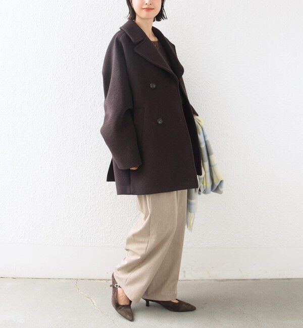 SHIPS for women「《一部追加予約》【一部SHIPS別注】TICCA: Pコート 26AW」|ピーコート|