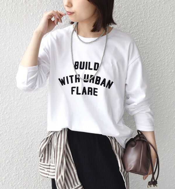 SHIPS Colors 「《追加予約》〈手洗い可能〉26AW フロッキー ロゴ TEE（ロンT）◆」|Tシャツ・カットソー|