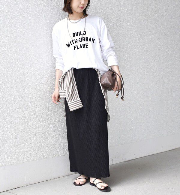 SHIPS Colors 「《追加予約》〈手洗い可能〉26AW フロッキー ロゴ TEE（ロンT）◆」|Tシャツ・カットソー|