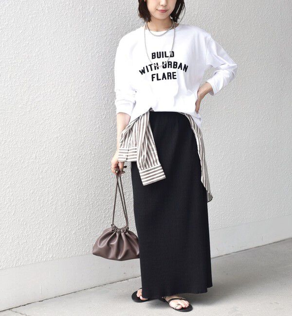 SHIPS Colors 「《追加予約》〈手洗い可能〉26AW フロッキー ロゴ TEE（ロンT）◆」|Tシャツ・カットソー|