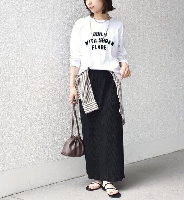 SHIPS Colors 「《追加予約》〈手洗い可能〉26AW フロッキー ロゴ TEE（ロンT）◆」|Tシャツ・カットソー|