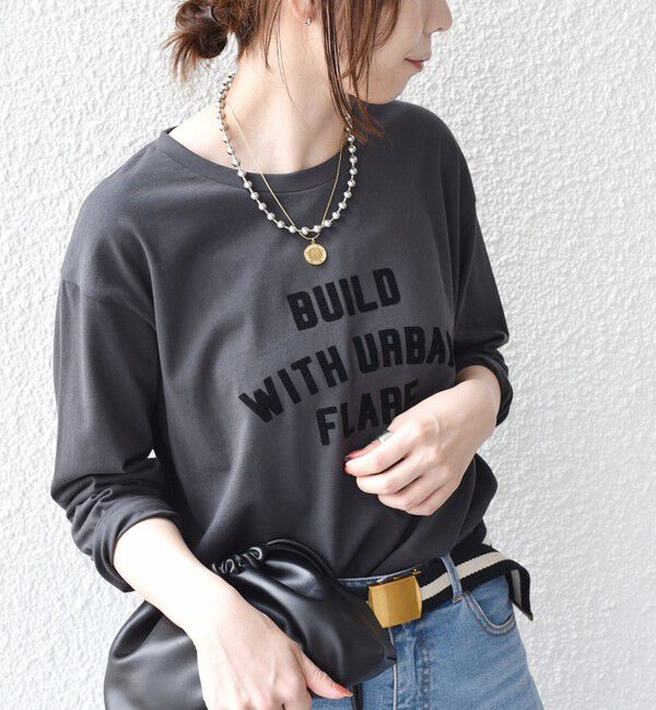 SHIPS Colors 「《追加予約》〈手洗い可能〉26AW フロッキー ロゴ TEE（ロンT）◆」|Tシャツ・カットソー|