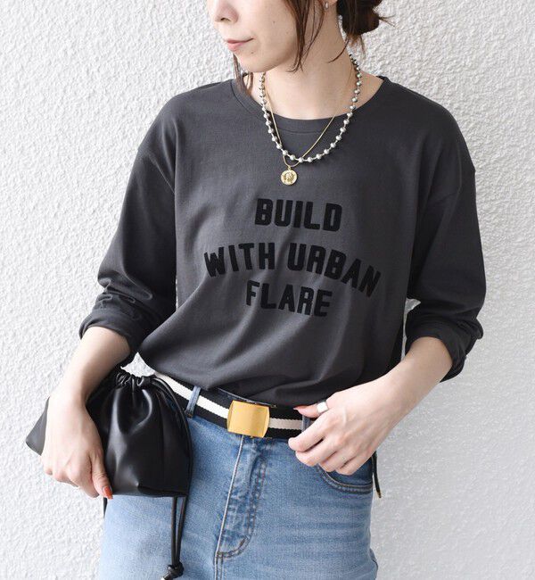 SHIPS Colors 「《追加予約》〈手洗い可能〉26AW フロッキー ロゴ TEE（ロンT）◆」|Tシャツ・カットソー|