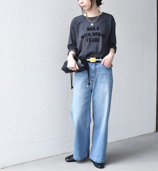 SHIPS Colors 「《追加予約》〈手洗い可能〉26AW フロッキー ロゴ TEE（ロンT）◆」|Tシャツ・カットソー|