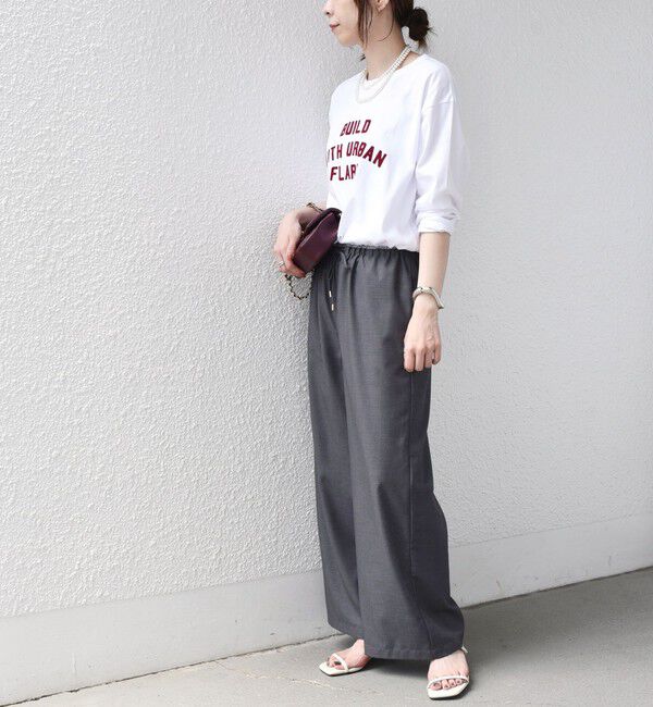 SHIPS Colors 「《追加予約》〈手洗い可能〉26AW フロッキー ロゴ TEE（ロンT）◆」|Tシャツ・カットソー|