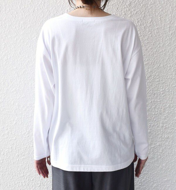SHIPS Colors 「《追加予約》〈手洗い可能〉26AW フロッキー ロゴ TEE（ロンT）◆」|Tシャツ・カットソー|