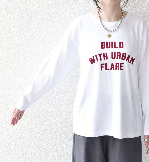 SHIPS Colors 「《追加予約》〈手洗い可能〉26AW フロッキー ロゴ TEE（ロンT）◆」|Tシャツ・カットソー|