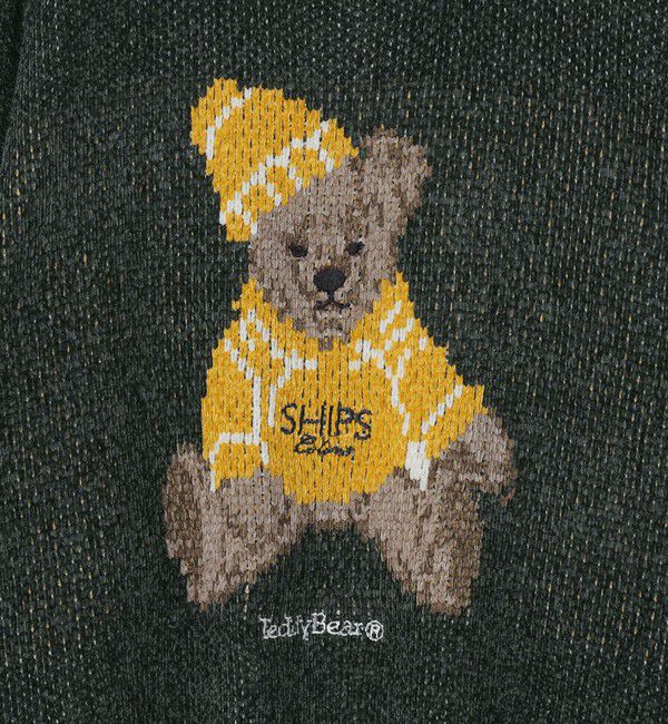 SHIPS Colors 「【一部WEB限定】〈洗濯機可能〉Teddybear(R) ジャカード モール ニット◇」|ニット・セーター|