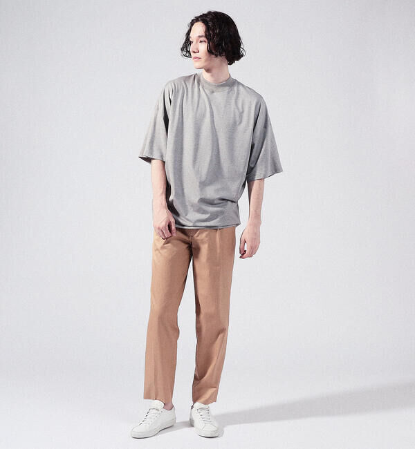 CABaN「CABaN コットン ビルドネックTシャツ」|Tシャツ・カットソー|