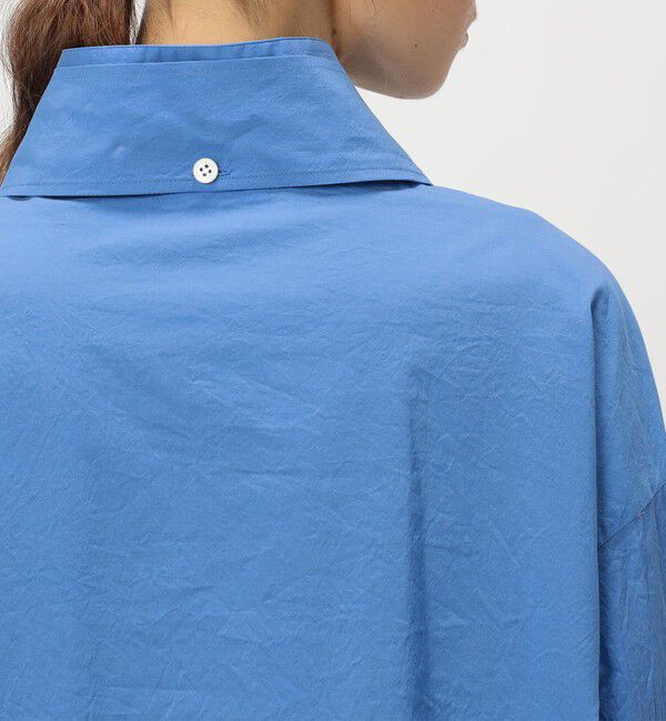 GALERIE VIE「コットンシルクブロード スタンドカラータイシャツ」|シャツ・ブラウス|