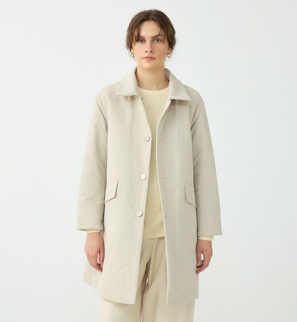Ballsey「パデットリバーキルティング リバーシブルハーフコート」|ステンカラーコート|