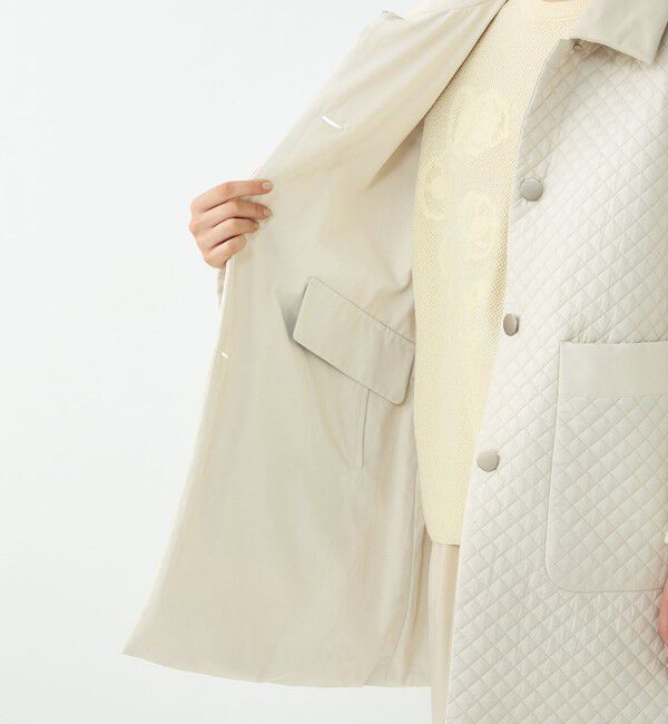 Ballsey「パデットリバーキルティング リバーシブルハーフコート」|ステンカラーコート|