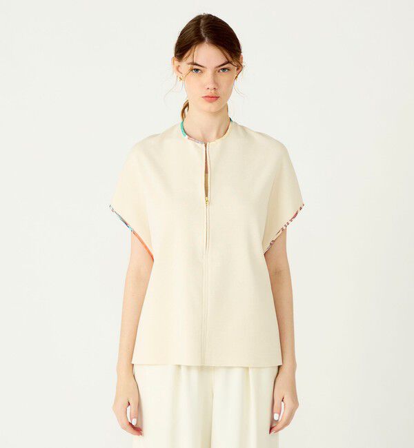 Ballsey「【別注】manipuri for Ballsey MANIPURI COMBI ワイドプルオーバー」|ニット・セーター|
