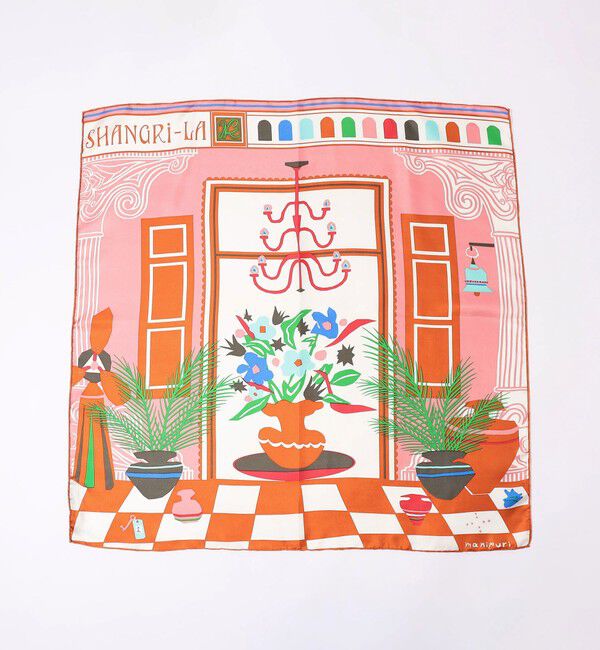 TOMORROWLAND GOODS「MANIPURI SHANGRI-LA シルクスカーフ」|バンダナ・スカーフ|
