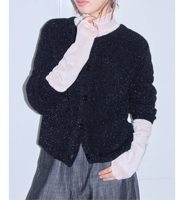  「《予約》LAME KNIT カーディガン」|ニット・セーター|