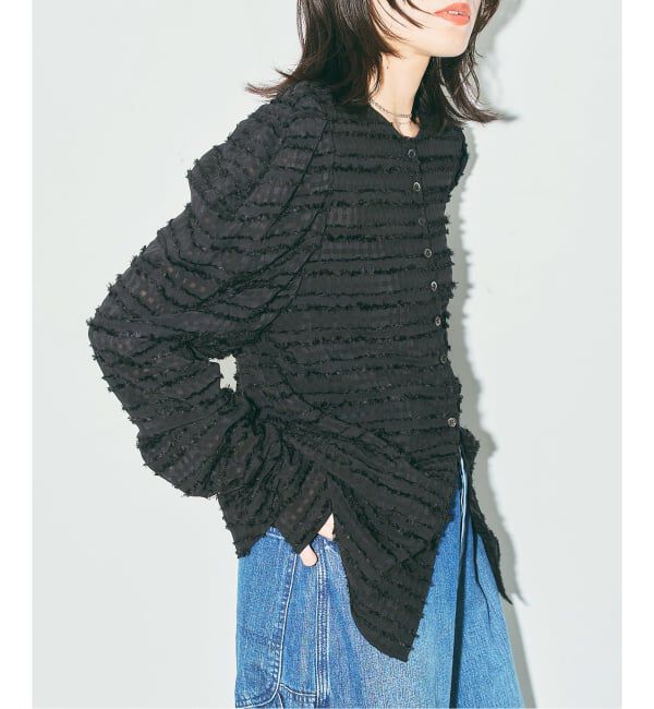 「《予約》VOLUME SLEEVE ブラウス」|シャツ・ブラウス|ブラック