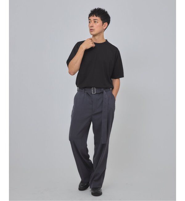 EDIFICE「E. SILK MIX JQ NECK Tシャツ」|Tシャツ・カットソー|