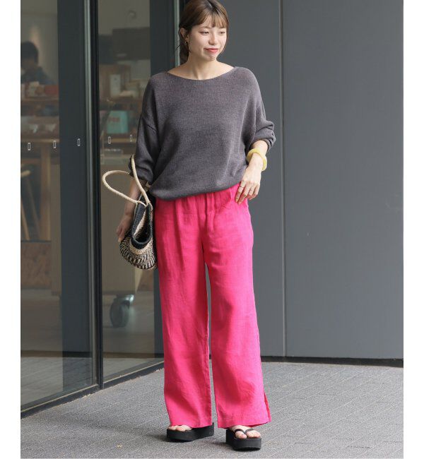 JOURNAL STANDARD relume「《WEB限定追加3》麻スリットイージーパンツ」|その他|