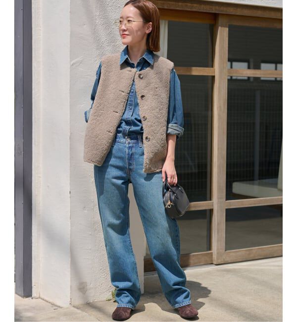 JOURNAL STANDARD relume「《追加》リバーシブルフェイクムートンベスト」|ダウンベスト・ベスト|