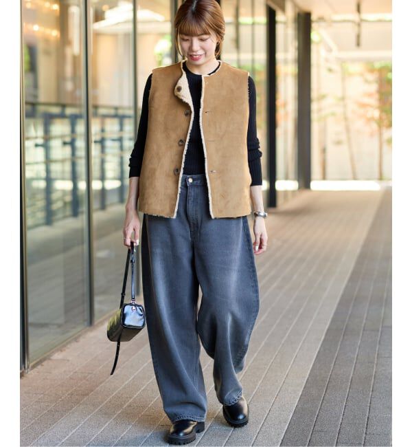 JOURNAL STANDARD relume「《追加》リバーシブルフェイクムートンベスト」|ダウンベスト・ベスト|