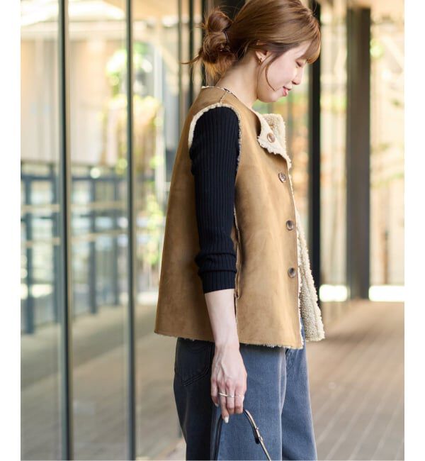 JOURNAL STANDARD relume「《追加》リバーシブルフェイクムートンベスト」|ダウンベスト・ベスト|