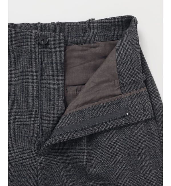 Spick and Span「《手洗い可 / 追加予約》グレンチェック起毛タックストレートパンツ」|スラックス|