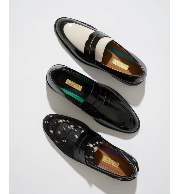 GRISE「《WEB + 一部店舗》GRISEレザースリークトゥローファー」|ローファー|