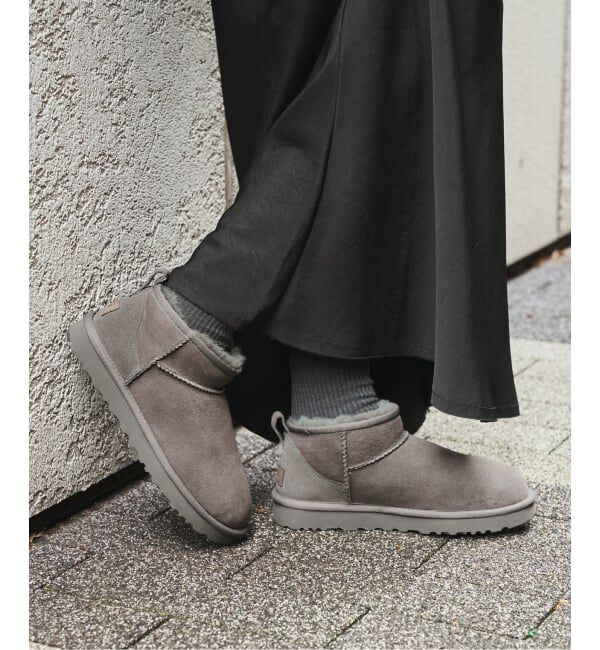  「《追加予約》UGG/アグ W CLASSIC ULTRA MINI」|ショートブーツ|グレー