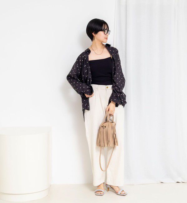 Rie Miller「【RM denim】リネン混ひも付きリラックスパンツ」|その他|