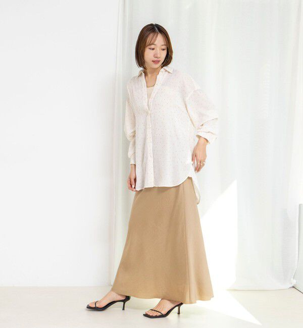 NOLLEY'S「45th limited edition MY STANDARD【WEB＆一部店舗限定】グリッターシャツ」|シャツ・ブラウス|